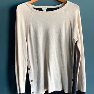 J Crew Two-Tone Sweater with Elbow Patches
